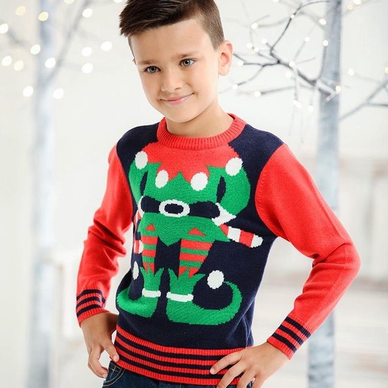 Kerstmis trui, Kerst trui voor jongens met leuke Kerstelf als foute  Kersttrui, maat... | bol.com