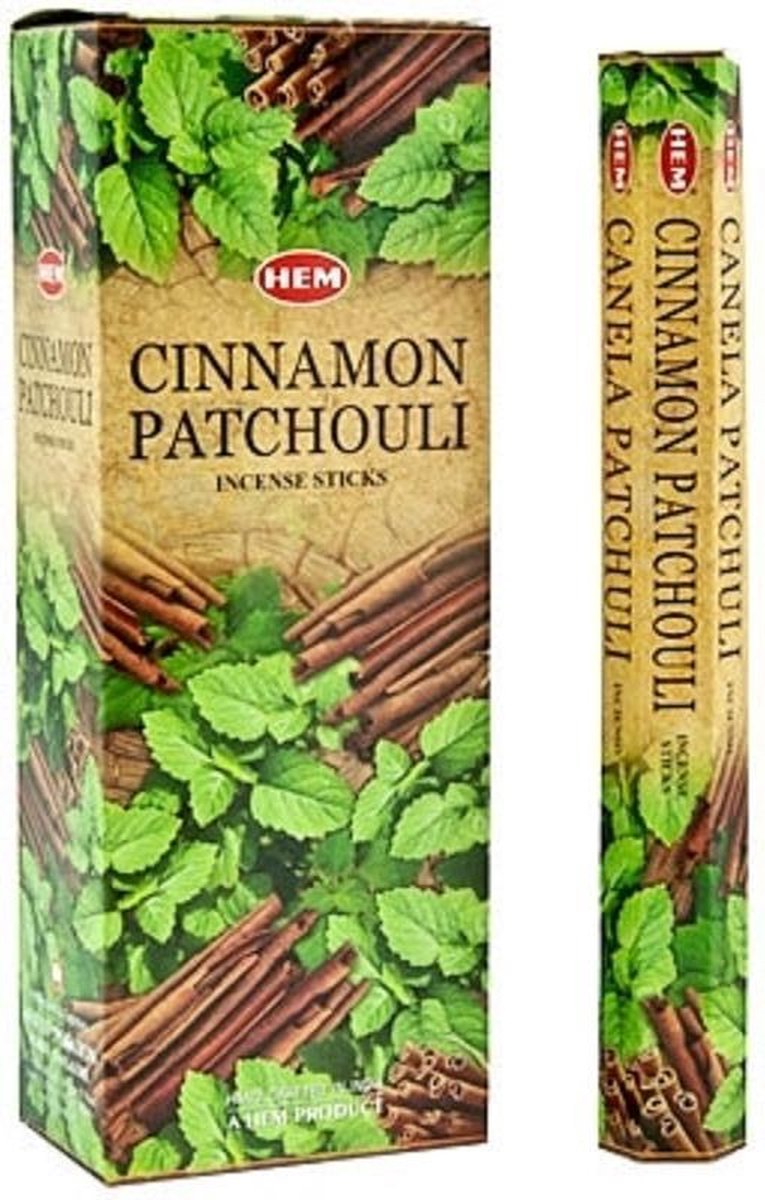 HEM Wierook - Cinnamon Patchouli - Slof (6 pakjes/120 stokjes) Transparant