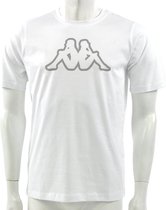 Kappa - T-shirt Logo Cromen - Wit T-shirt - L - Wit