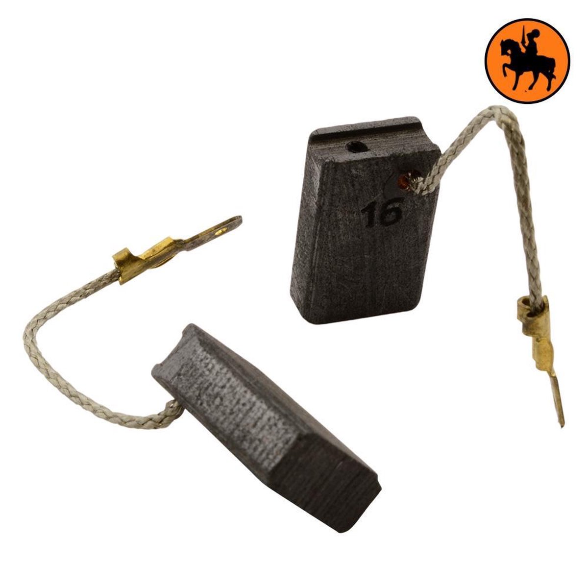 Balais Charbon Asein 1819 Pour Outils Metabo - Dimensions 6.4x8x16mm, Avec Arrêt Automatique - Remplacement Pièces 34301113 & 343011130