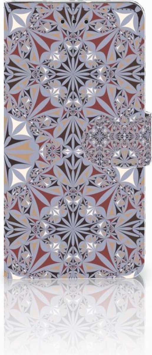 Motorola Moto G7 Play Bookcase Flower Tiles