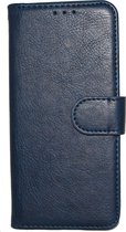 Samsung Galaxy S10 Hoesje - Luxe Kunstlederen Portemonnee Book Case - Blauw