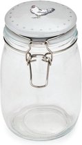 Cooksmart Voorraadpotten glas Farmers Kitchen -1 ltr. / Grijs