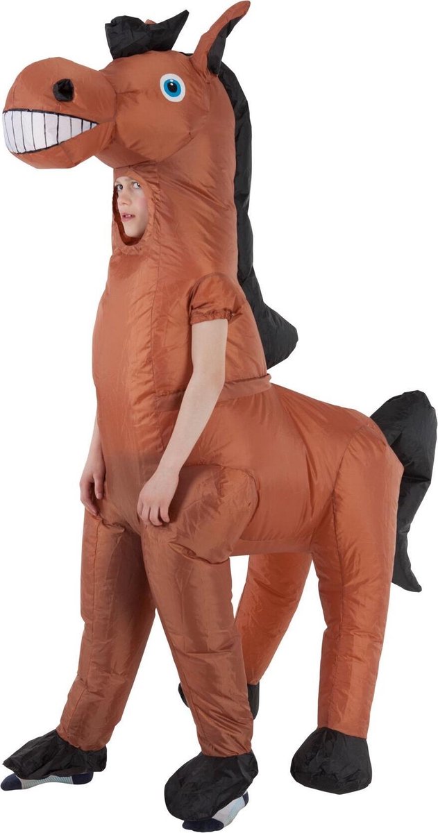 Enorm opblaasbaar Morphsuits™ paard kostuum voor kinderen - Verkleedkleding  | bol.com