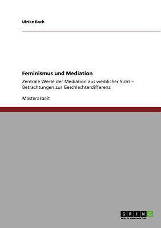 Feminismus Und Mediation - cover