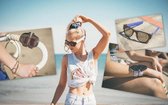 Oprolbare Zonnebril  Unieke Zonnebril   Zwart - 2-pack