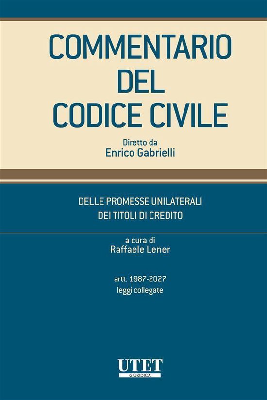 Commentario del Codice Civile diretto da Enrico Gabrielli - cover