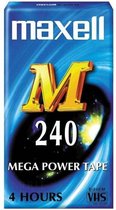 MAXELL MEGA POWER VHS TAPE E-240 (4 HOURS)