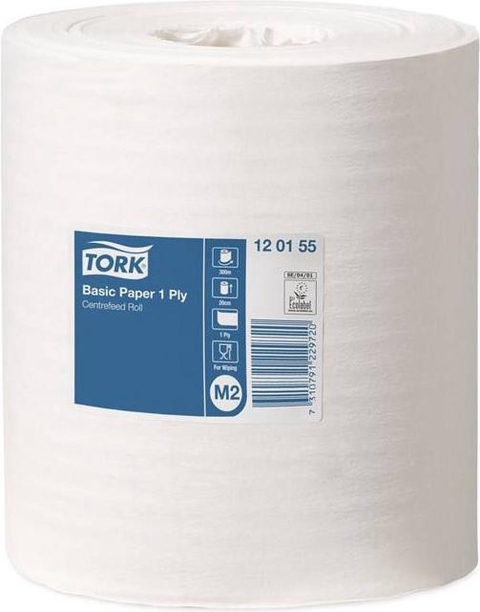 Goedkoopste Tork Basic Centerfeed Poetspapier 1-laags M2