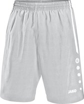 Jako - Shorts Turin - Korte broek Junior Grijs - 140 - zilvergrijs/wit