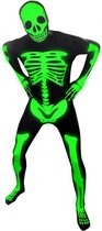 Morphsuits™ Glow Skeleton Morphsuit - SecondSkin - Verkleedkleding - 185/206 cm