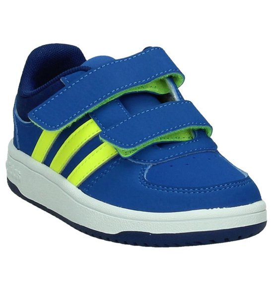 Adidas Vs Hoops - Sneaker laag - Jongens - Maat - Blauw - Blue/Solar Yellow/UNIINK |