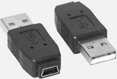 DeLOCK Gender Changer mini USB-B 5-pin USB-A Noir