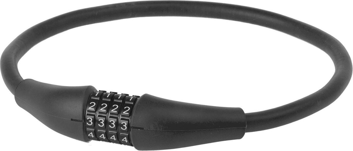 Kabelcijferslot M-Wave Silicon 900 x 12mm - roze | bol