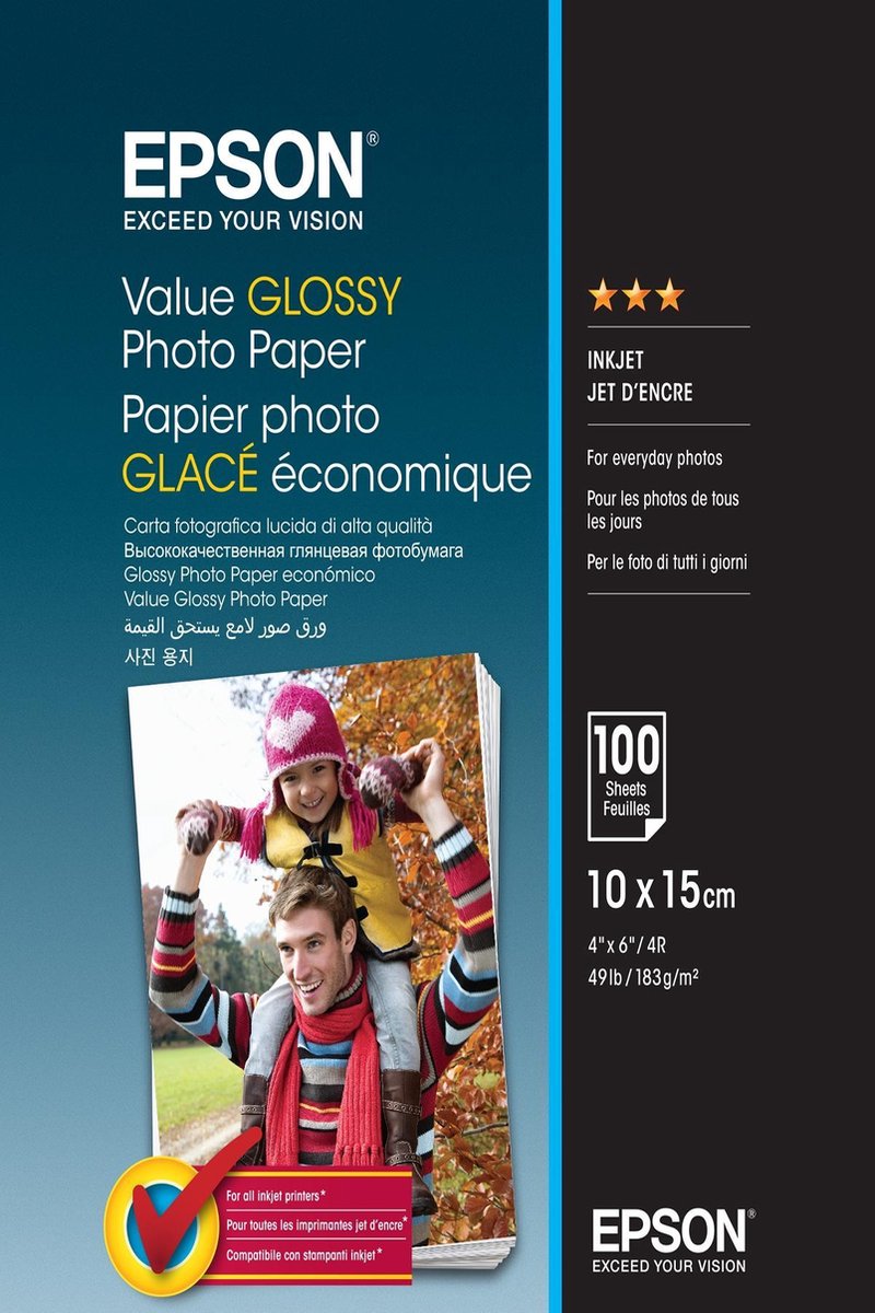 Papier Papier photo Epson S042167 - 10x15 / 2 x 40 feuilles