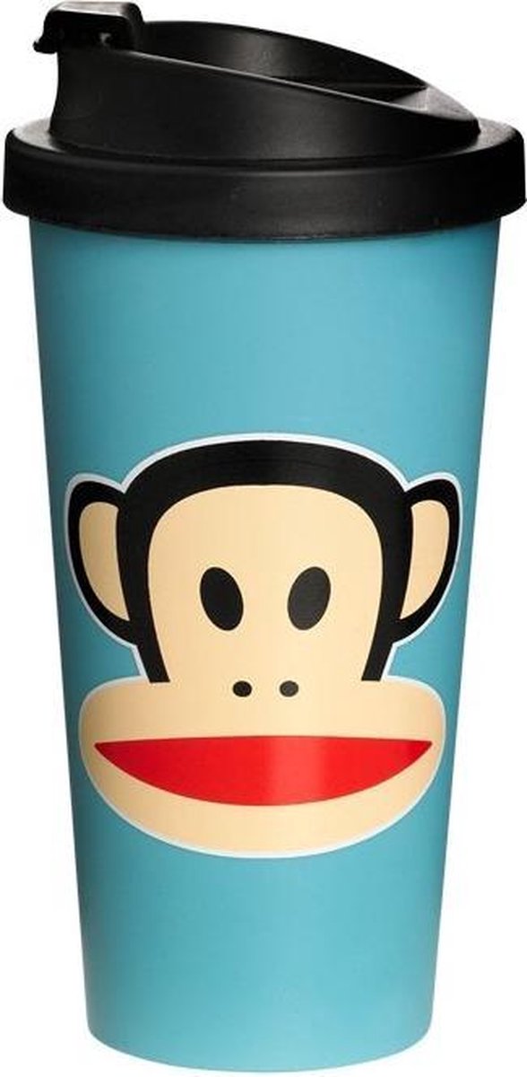Paul Frank Drinkbeker - To Go - Incl Deksel - 500 ml - Blauw