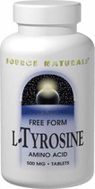 L-Tyrosine, 500 mg, 100 tablets Source Naturals