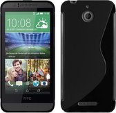 HTC Desire 620G Silicone Case s-style hoesje Zwart