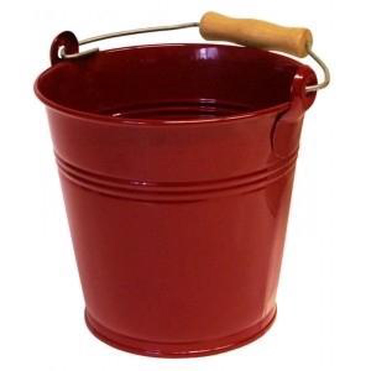 Goedkoopste Metaal Emmer Wijnrood 8 liter