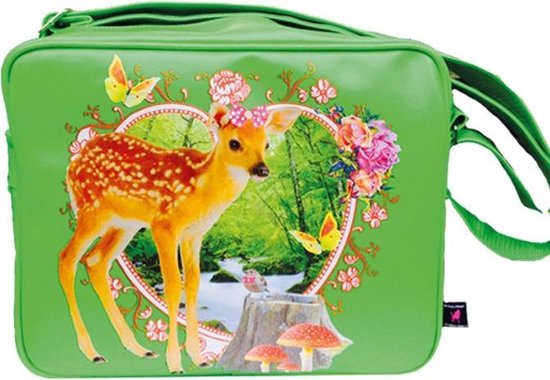 De Kunstboer Girlbag Bambi – Schoudertas – Groen | bol.com
