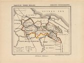 Historische kaart, plattegrond van gemeente Weesperkarspel in Noord Holland uit 1867 door Kuyper van Kaartcadeau.com