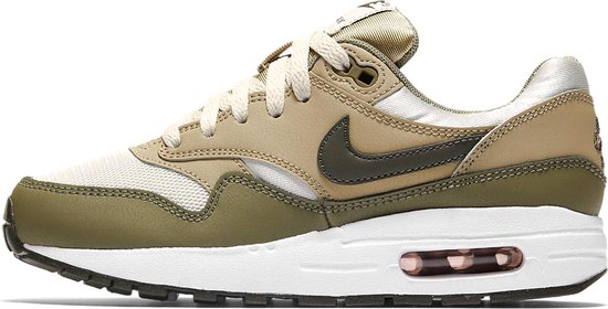 nike air max 1 groen zwart