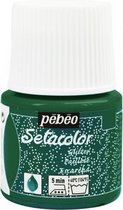 Pébéo Setacolor Glitter Smaragd Textielverf - 45ml textielverf voor lichte stoffen