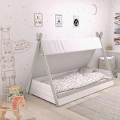 Tienerbed Totem 90x200cm Wit