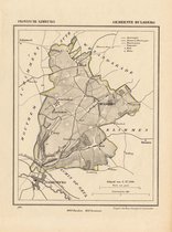 Historische kaart, plattegrond van gemeente Hulsberg in Limburg uit 1867 door Kuyper van Kaartcadeau.com