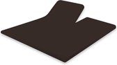 Splittopper Hoeslaken Katoen Satijn - 180x220cm bruin - Hoeslaken Split Enkel - Single Split