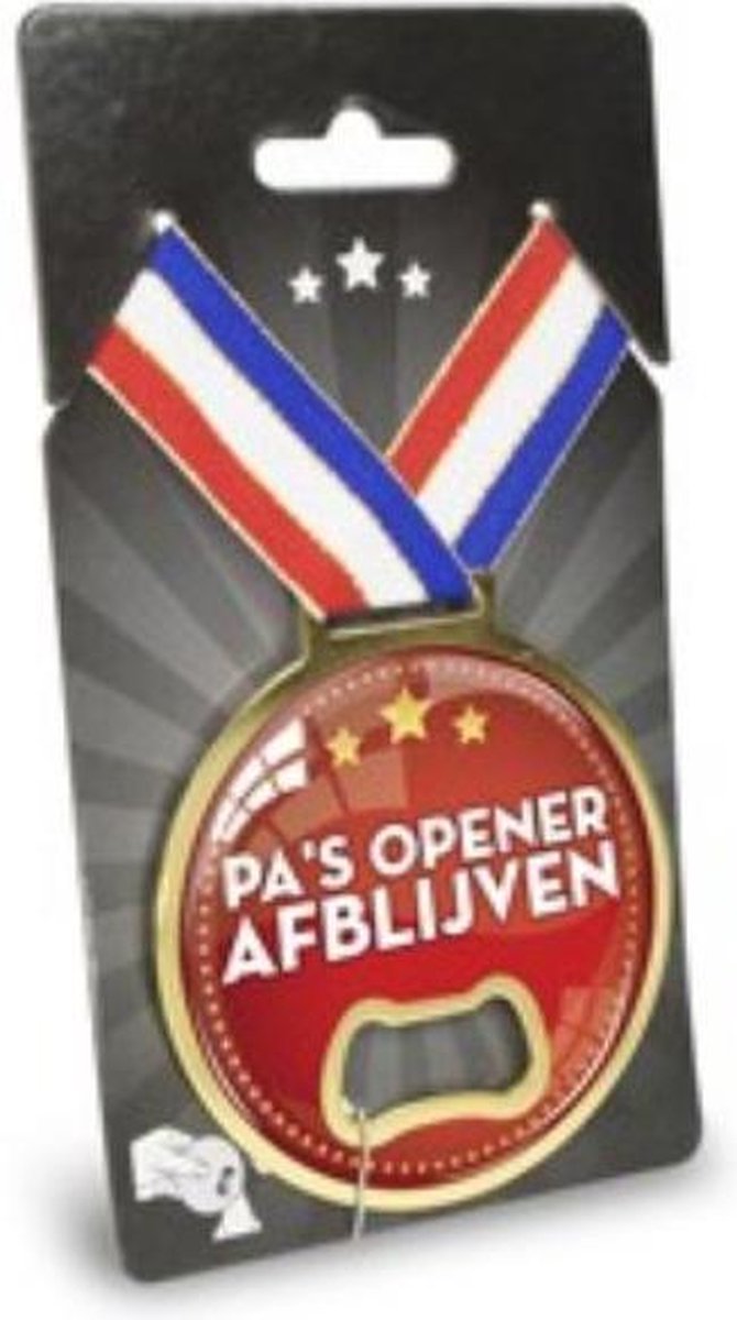 Medaille opener Pa's opener afblijven