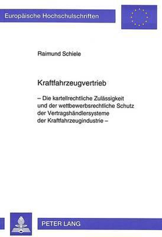 Kraftfahrzeugvertrieb - cover