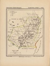 Historische kaart, plattegrond van gemeente Alphen en Riel in Noord Brabant uit 1867 door Kuyper van Kaartcadeau.com