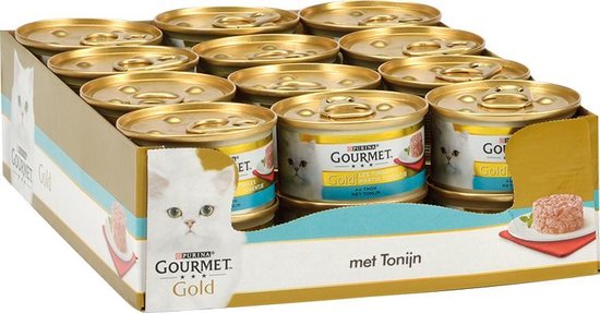 Gourmet Gold Hartig Torentje - Kattenvoer - 24 x 85 g