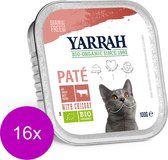 Yarrah Bio Kat Alu Pate - Rund - Kattenvoer - 16 x 100 g NL-BIO-01