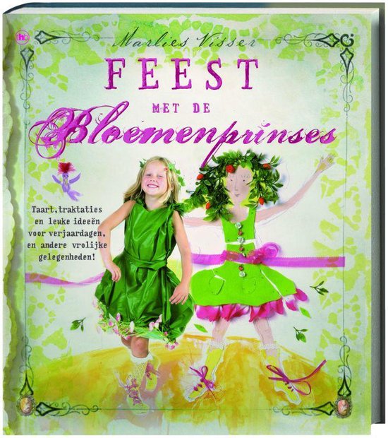 Cover van het boek 'Feest met de bloemenprinses' van M. Visser
