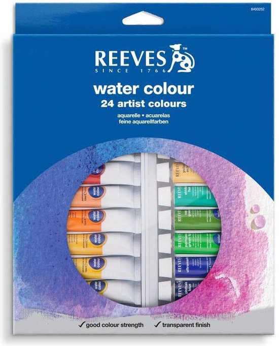 Pocket Artist Watercolour Travel Set Mini Waterverfverfpaletset met 8 rasters Houten draagbare bindclip Verf- en waterpen Schetsboekset Cadeau voor studenten Schilders en kunstenaars Buiten
