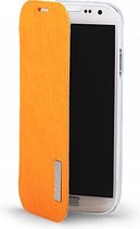 Rock Samsung Galaxy S4 Hoesje Elegant Shell Flip Case Oranje