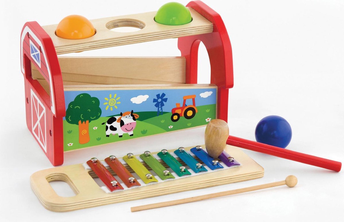 Viga Toys Hamerbalspel En Metallofoon
