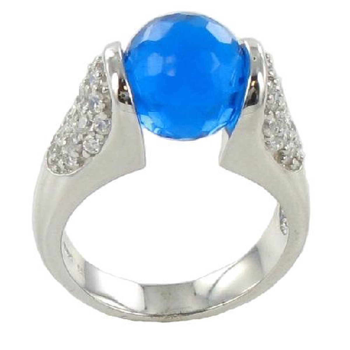 Verwisselbare Steen Ring 925 Zilver 16mm ER01916 Verwisselbare Steen Ring 925 Zilver 16mm ER01916