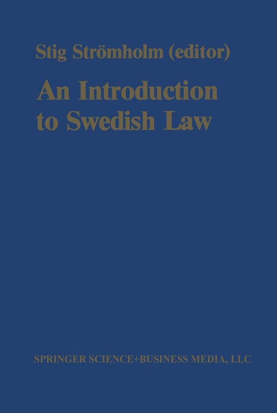 Law and Criminology (R0) - An Introduction to Swedish Law - cover