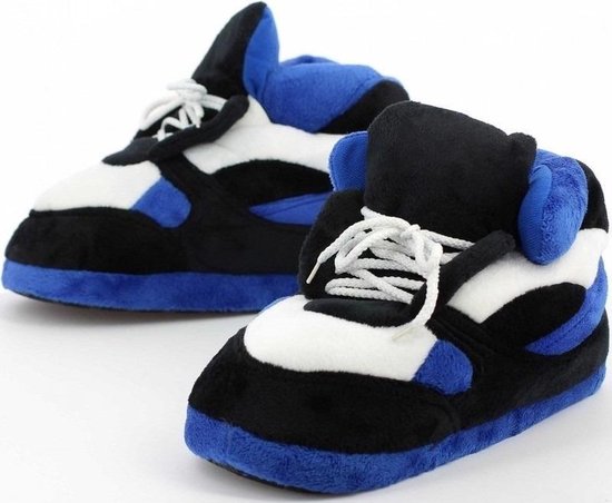 Sneakers sloffen/pantoffels blauw/zwart/wit voor heren 2XL (45-48) | bol.com
