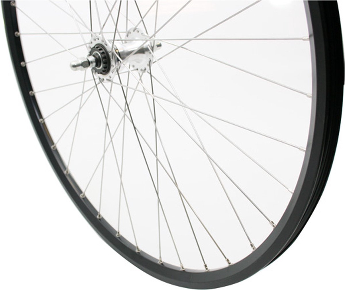 Roland voorwiel 28 HB-IM40 RB ZAC2000 zwart RVS spk