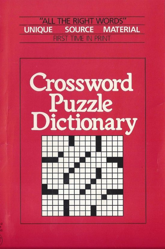 Crossword Puzzle Dictionary (ebook), Nila Gott 9780961937607 Boeken
