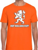 Nederland supporter t-shirt Hup Holland Hup oranje voor heren - landen kleding XL