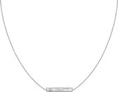 CLUSE Idylle Marble Bar Ketting  (Lengte: 41.00 cm) - Zilver