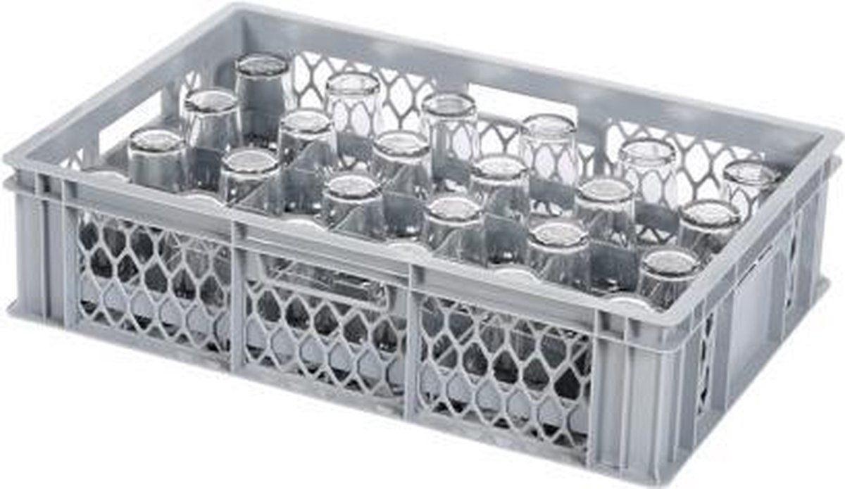 Glaskrat - Glazenkrat voor 24 glazen - max. glashoogte 125 mm - max. Ø 85mm