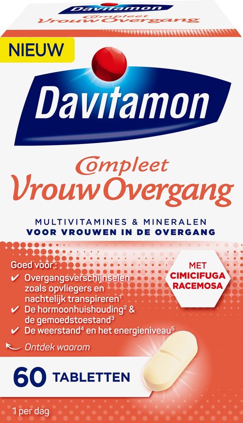 Davitamon Compleet Vrouw Overgang - multivitaminen - Overgang producten -  60 stuks