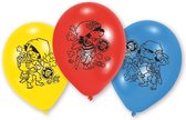Amscan Ballonnen Pirates 23 Cm Geel/rood/blauw 6 Stuks