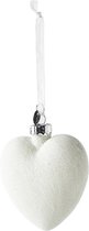 Riviera Maison Leonie - Winter Heart Ornament (S) - Kersthanger - Wit